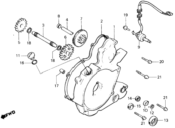 LEFT CRANKCASE COVER