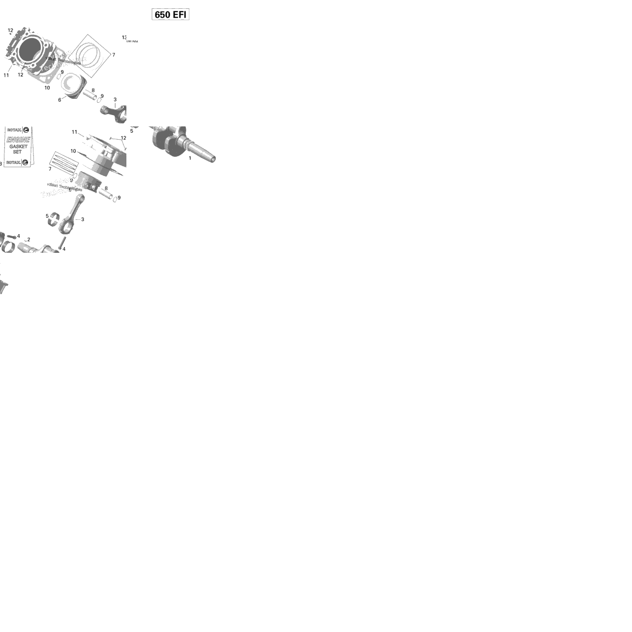 Crankshaft, Piston And Cylinder