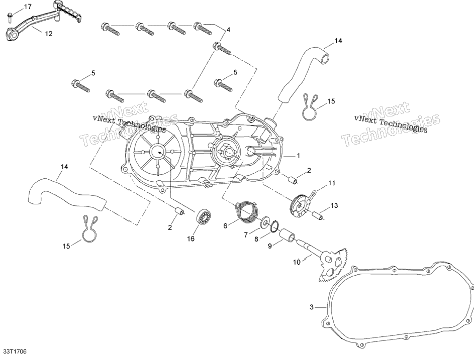 Cvt Cover And Kick Starter