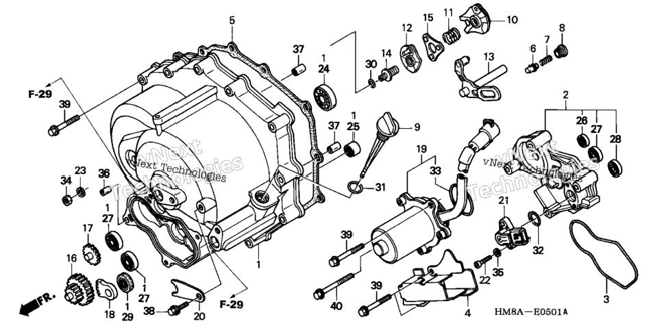 Front Crankcase Cover (Te)