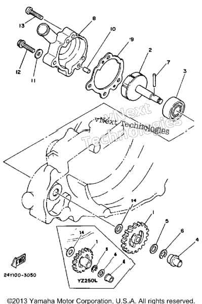 Water Pump Yz250k L