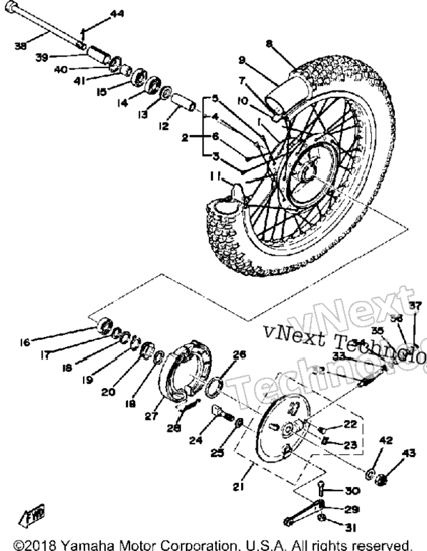 Front Wheel 250B - C - 400B - C