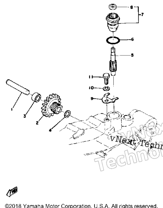Tachometer Gear 250B - C - 400B - C