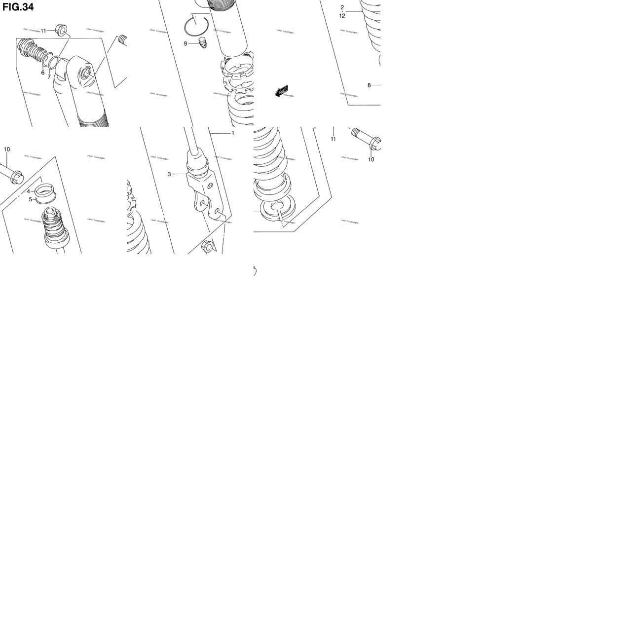 Rear Shock Absorber (Type Y)