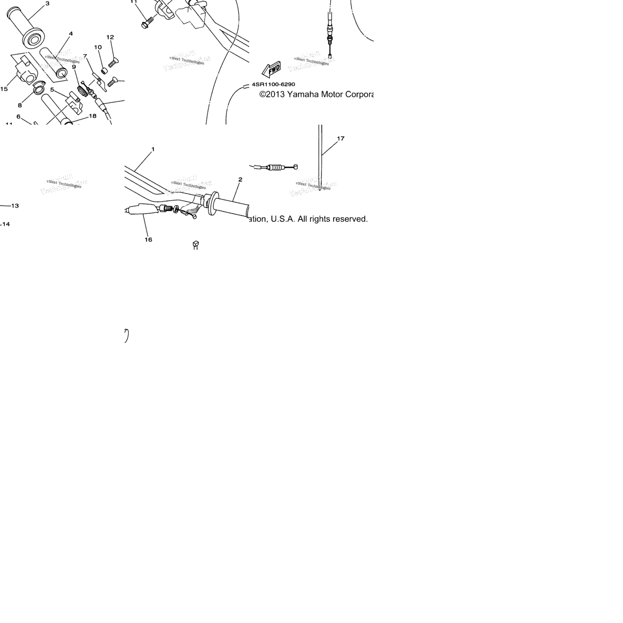 Steering Handle Cable