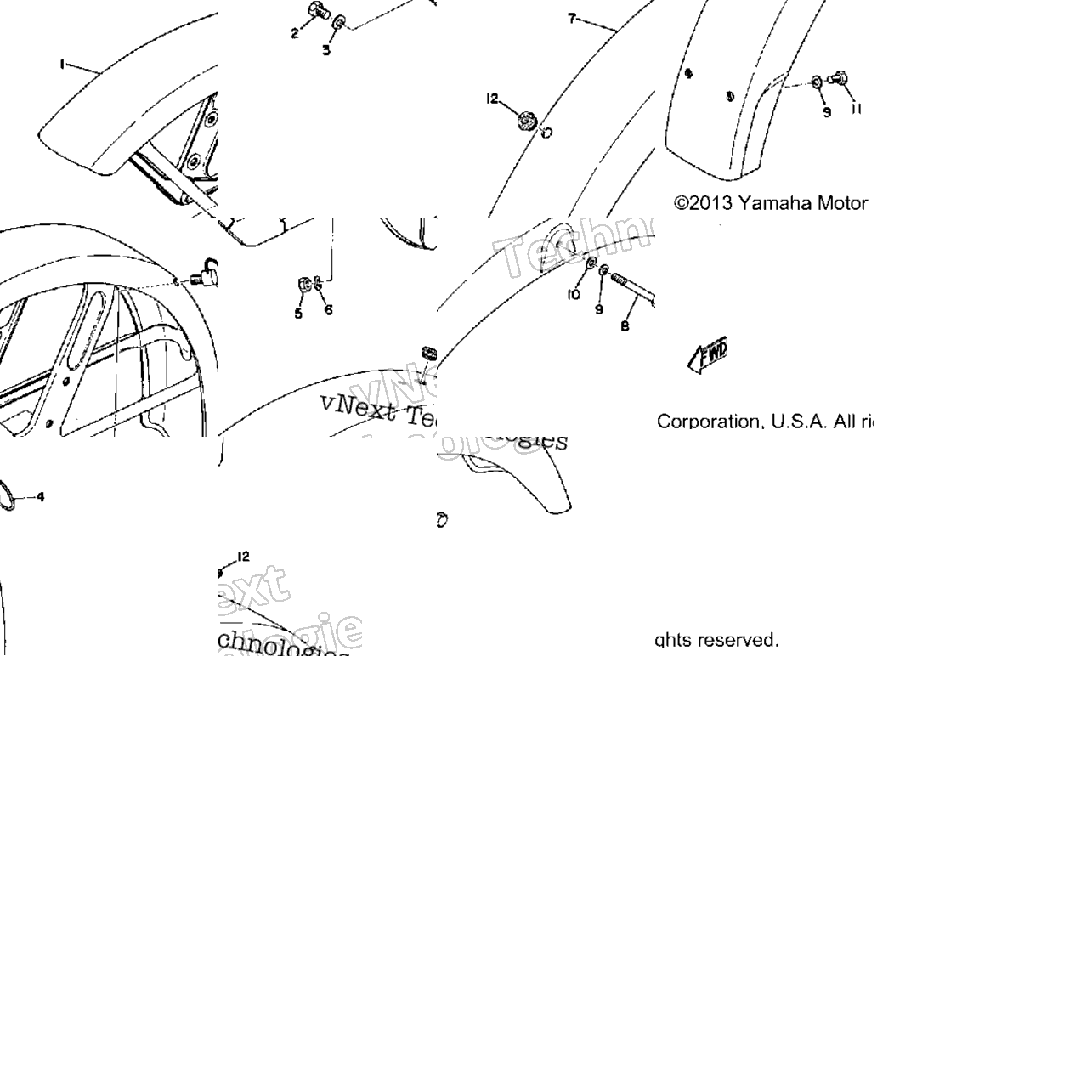Front Fender Rear Fender