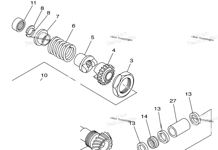 Middle Drive Gear