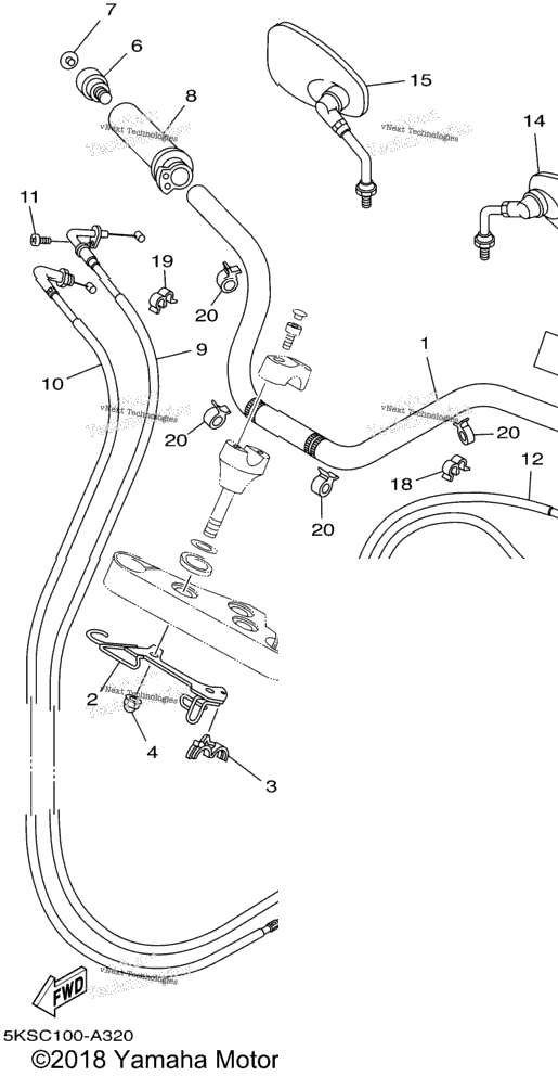 Steering Handle Cable