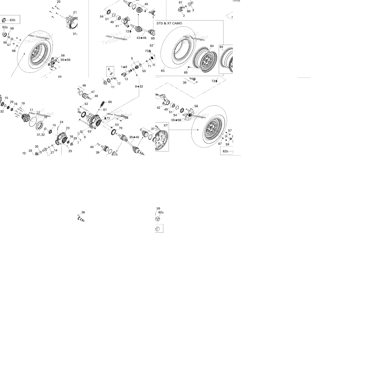 Drive System, Front Xt