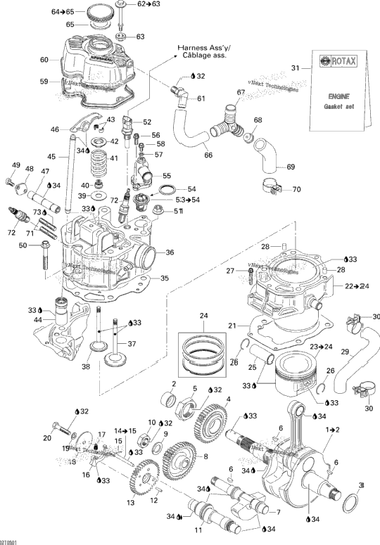 Crankshaft, Piston And Cylinder