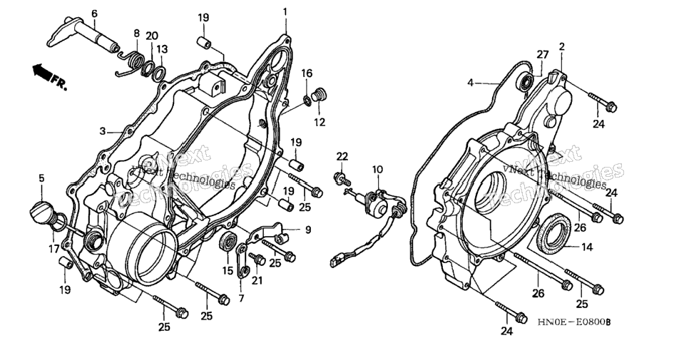 Rear Crankcase Cover