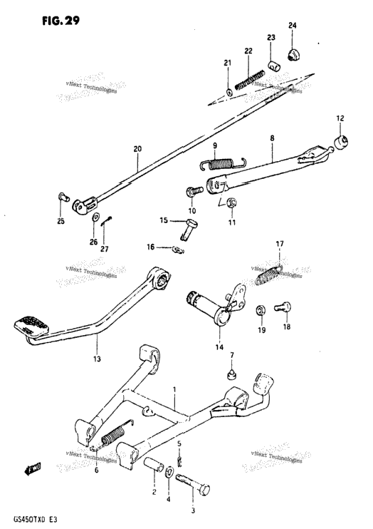 Stand - Rear Brake