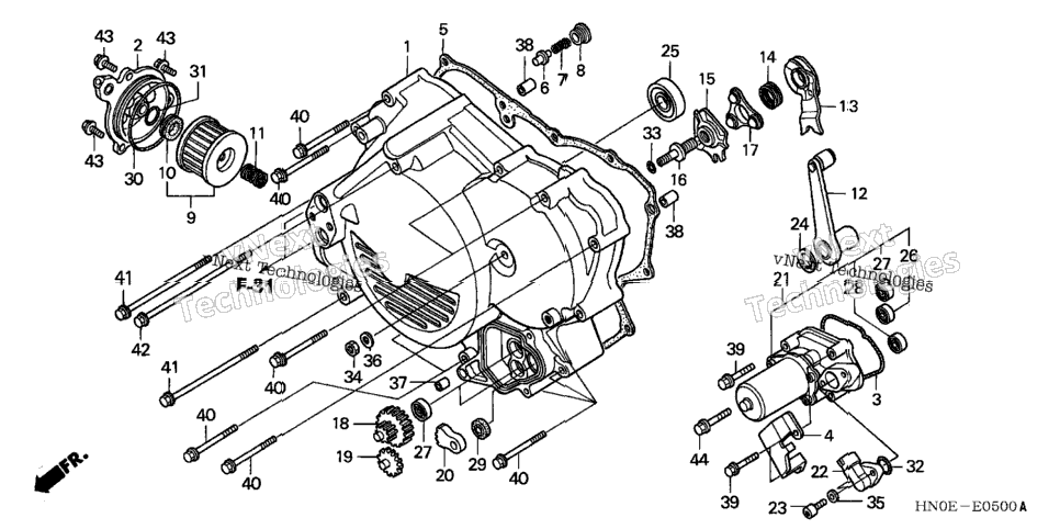 Front Crankcase Cover (Trx450fe)