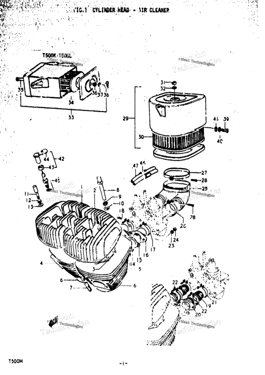 Cylinder Head - Air Cleaner