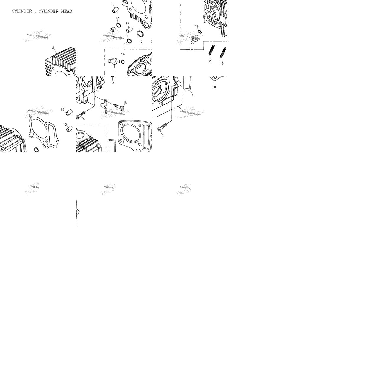 Cylinder, Cylinder Head 172-02