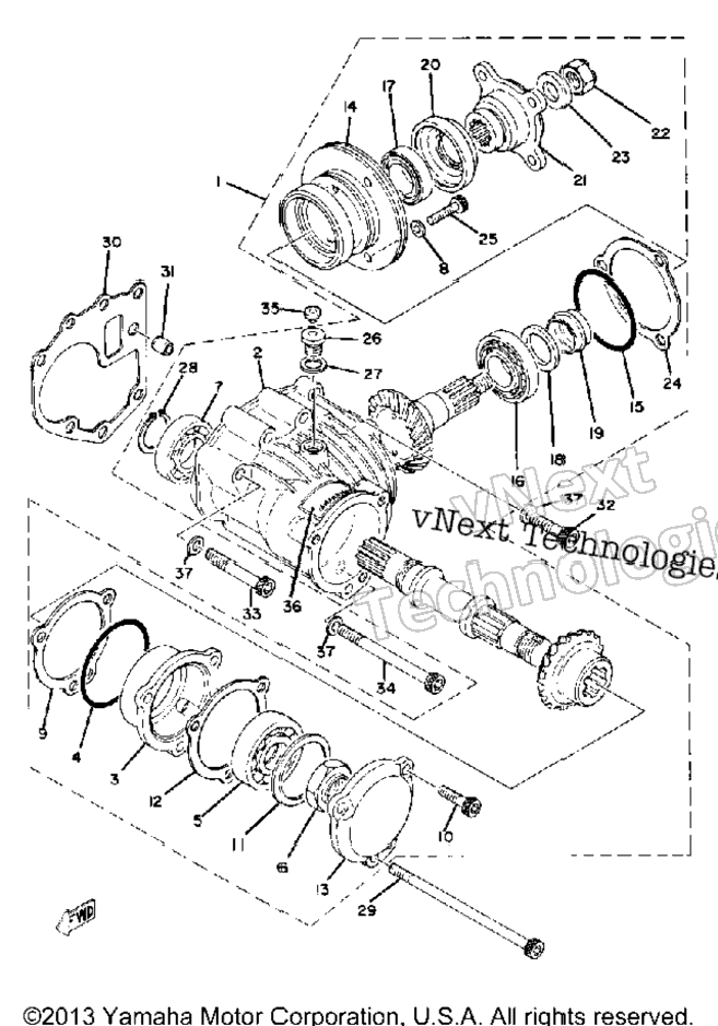 Middle Drive Gear