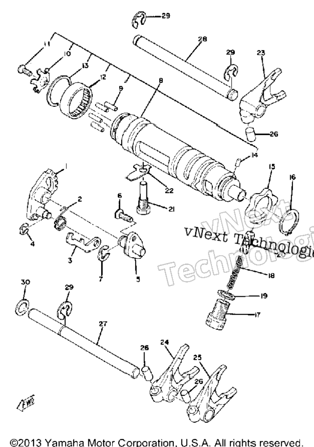 Shift Cam Fork