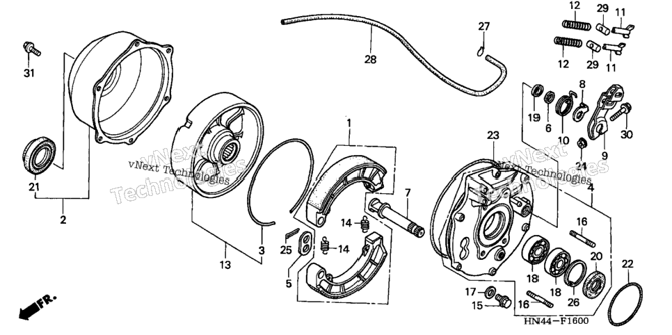 Rear Brake Panel