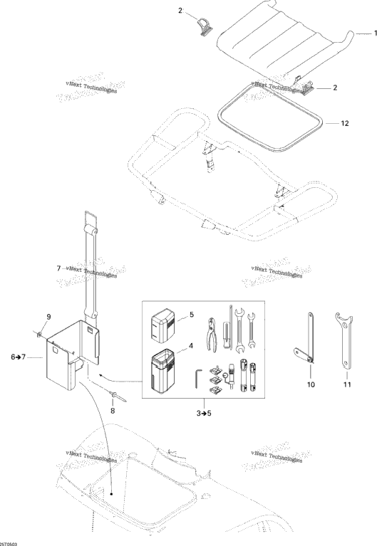 Front Storage Tray