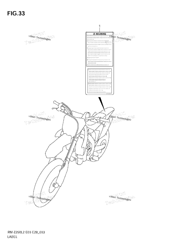 Label (Rm-Z250l2 E03)