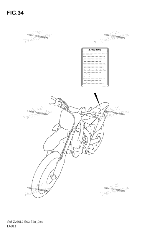 Label (Rm-Z250l2 E28)