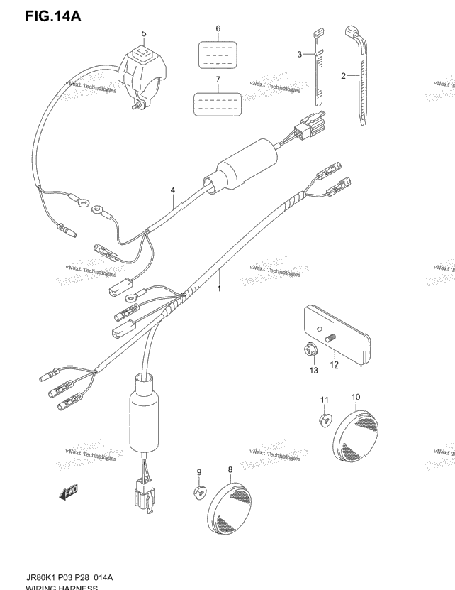 Wiring Harness (Model K2/K3/K4)