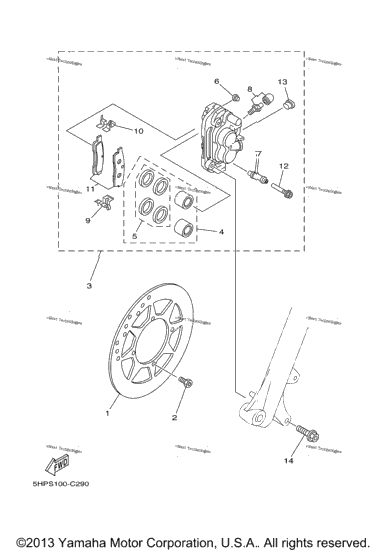 Front Brake Caliper Lev 1B2f