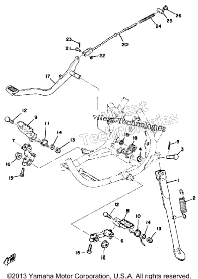 Stand - Footrest - Brake Pedal