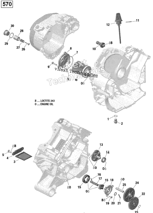 Engine Lubrication - 570 Efi