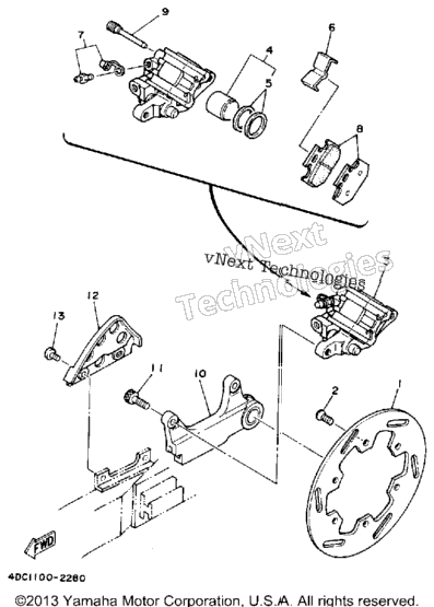 Rear Brake Caliper