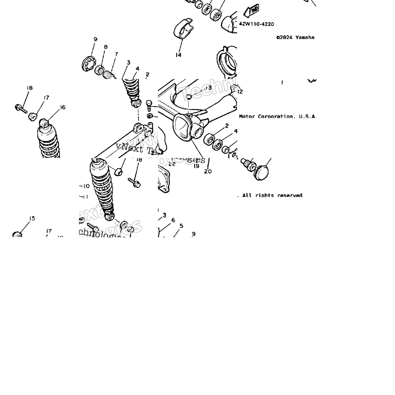 Swing Arm Rear Shocks