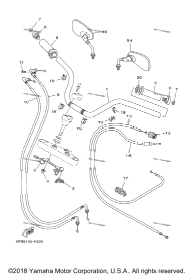 Steering Handle Cable