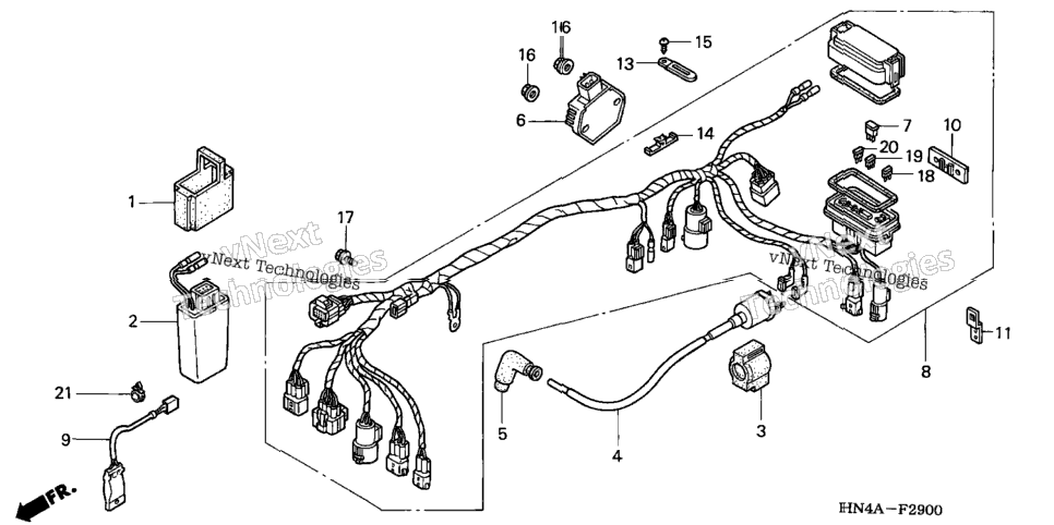 Wire Harness (Trx350tm/Fm)