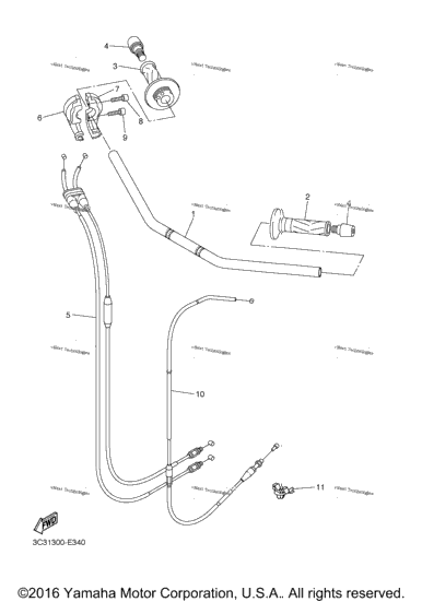Steering Handle Cable