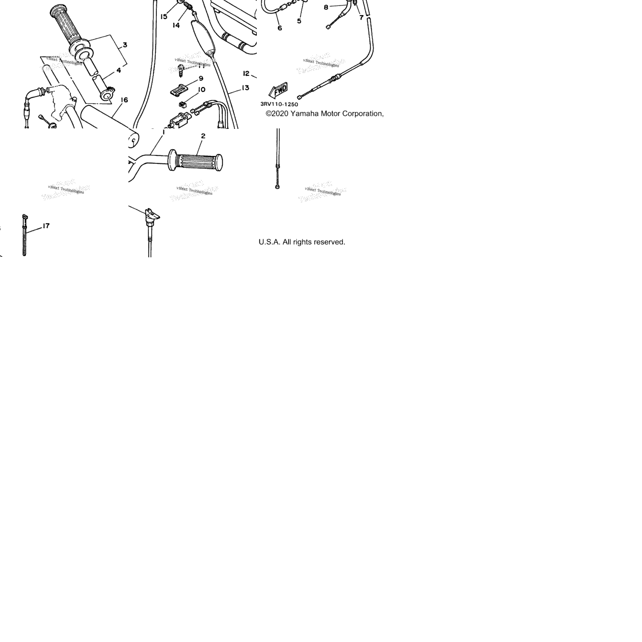 Steering Handle - Cable