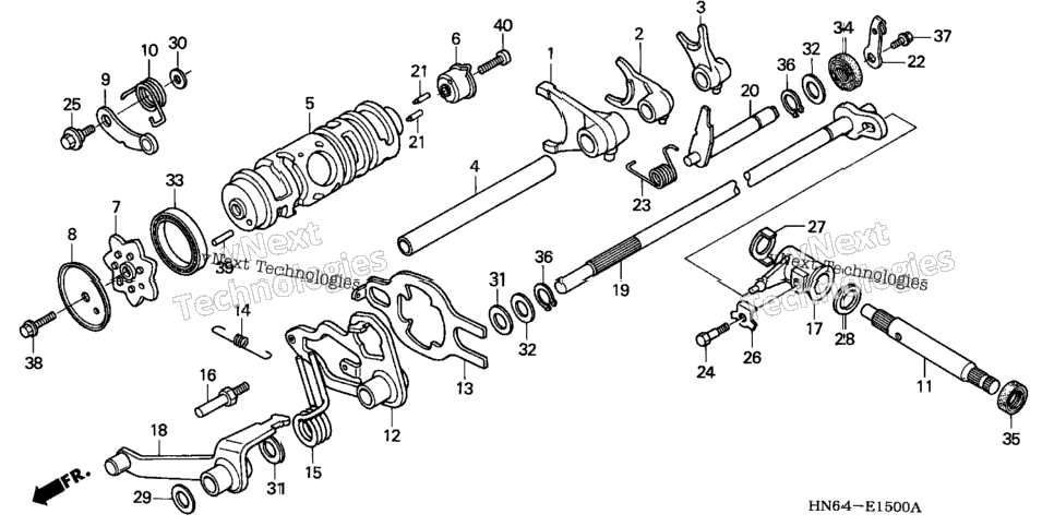 Gearshift Drum ('01-'02)