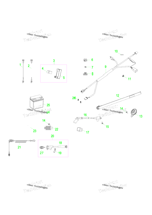 Electrical, Switches, Harness & Indicators