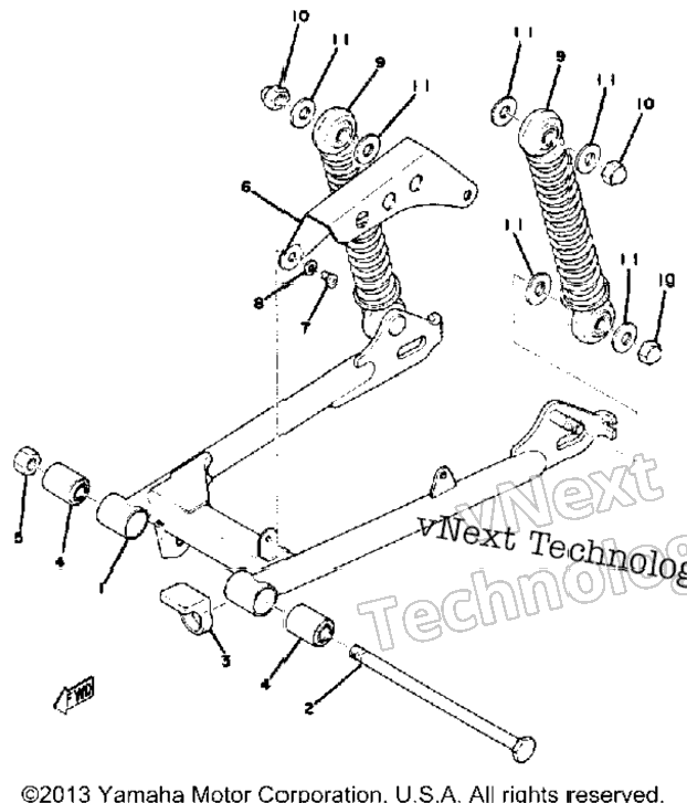 Rear Arm-Rear Cushion-Chain Case