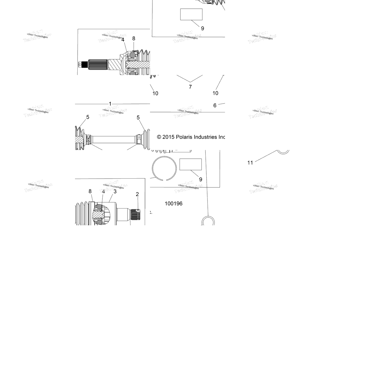 Drive Train, Rear Half Shaft (100196)