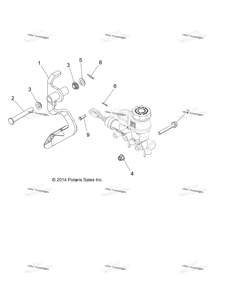 Brakes, Pedal And Master Cylinder Mounting