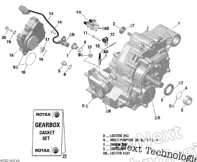 Gear Box Assy - 650 Efi-Xmr 850 Efi