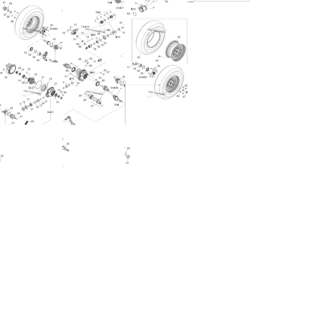 Drive System, Front, Xt
