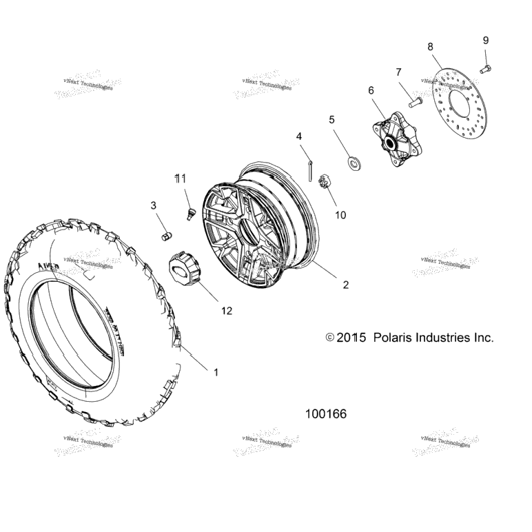 Wheels, Front Tire & Brake Disc A16dae57a9/Am