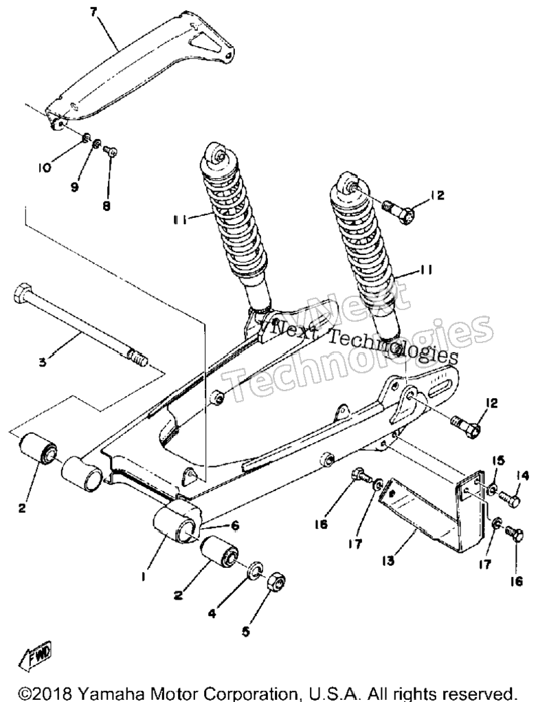 Rear Arm - Rear Cushion - Chain Case