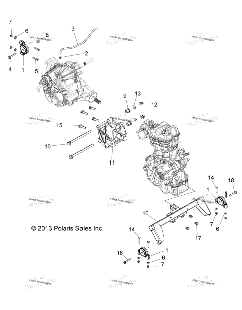 Engine, Transmission Mounting & Long Block