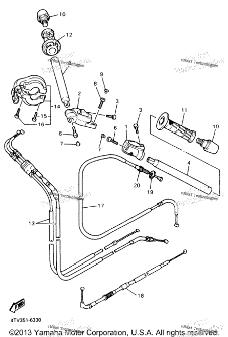 Steering Handle Cable