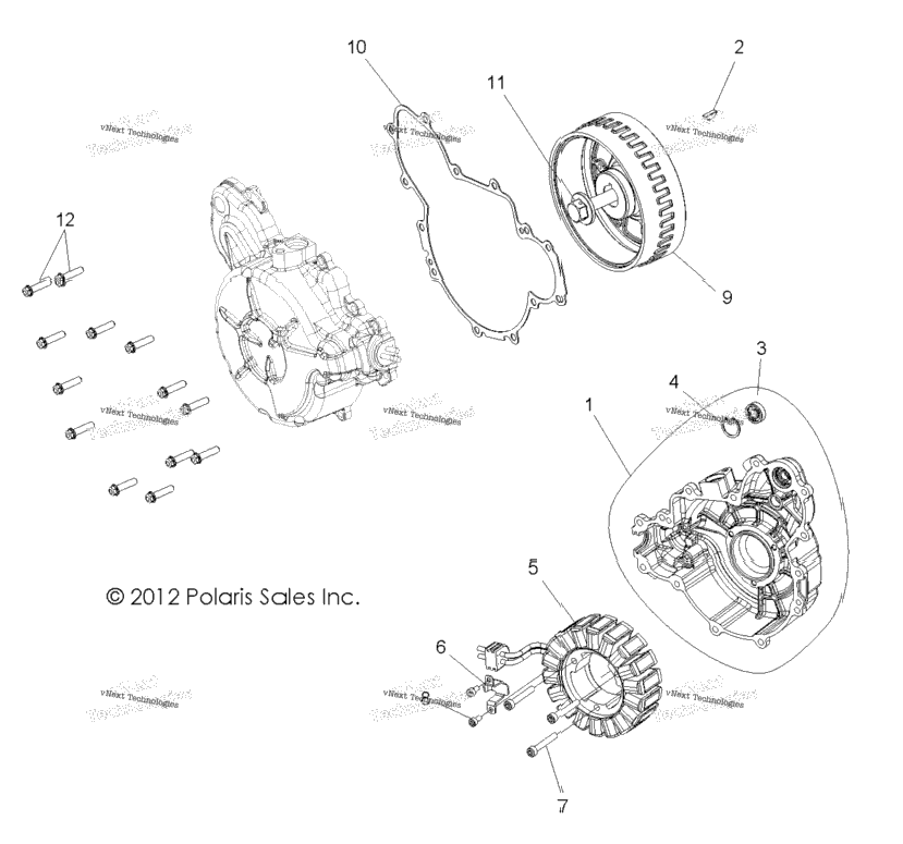 Engine, Stator & Cover