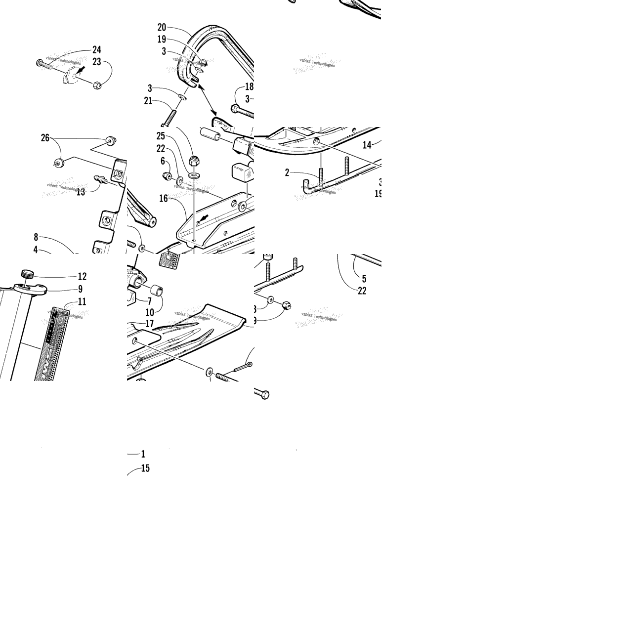 Ski And Spindle Assembly