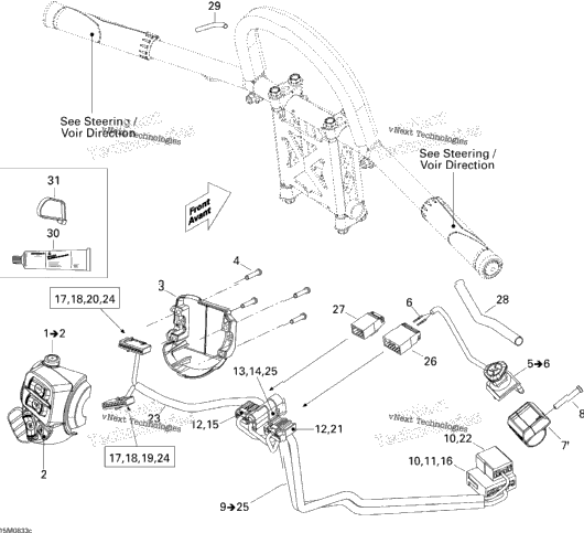 Steering Wiring Harness 600Ho Sdi, Renegade