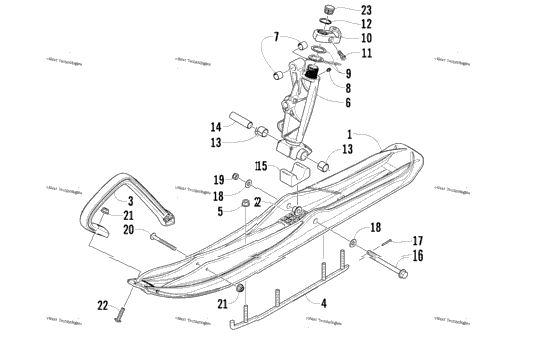 Ski And Spindle Assembly